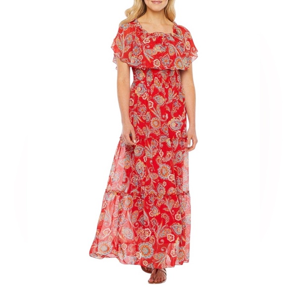 Rabbit Rabbit Rabbit | Dresses | Rabbit Rabbit Rabbit Red Paisley Maxi ...